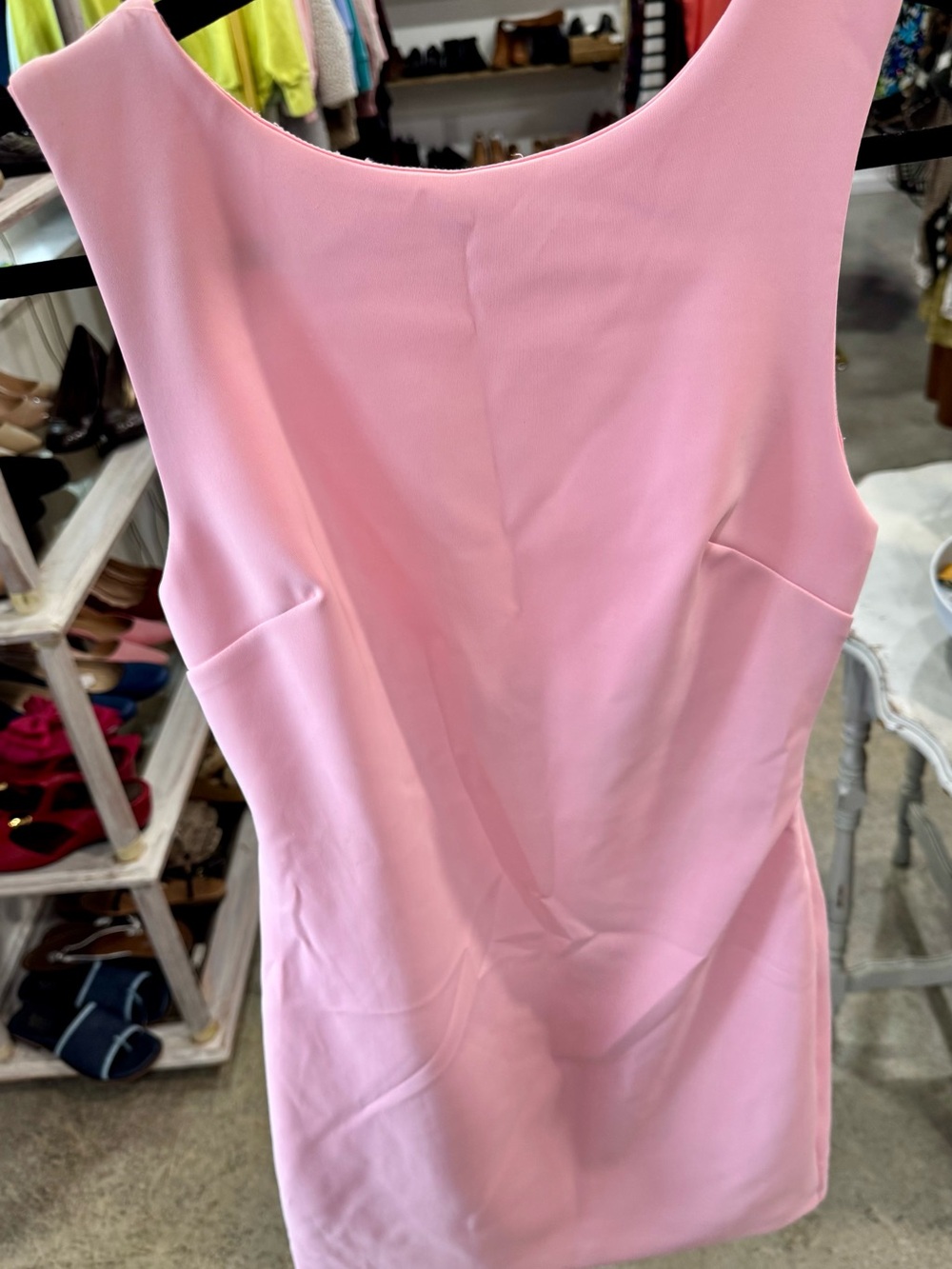 Lena Light Pink Sleeveless Sheath Dress